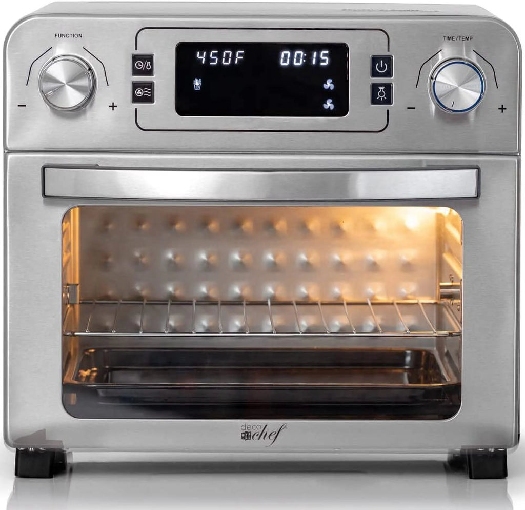 24QT Stainless Steel Countertop Toaster Air Fryer Oven E596455