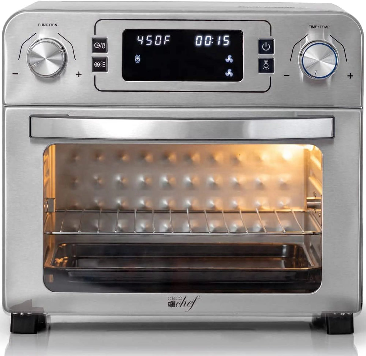 24QT Stainless Steel Countertop Toaster Air Fryer Oven E596455