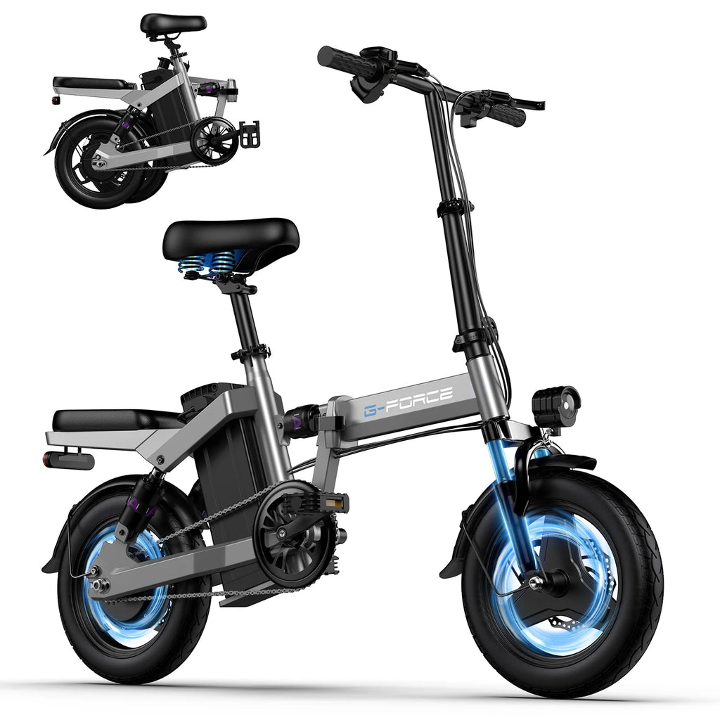 Folding 400W 48V 15Ah Electric Bike with Rear Shelf F3819