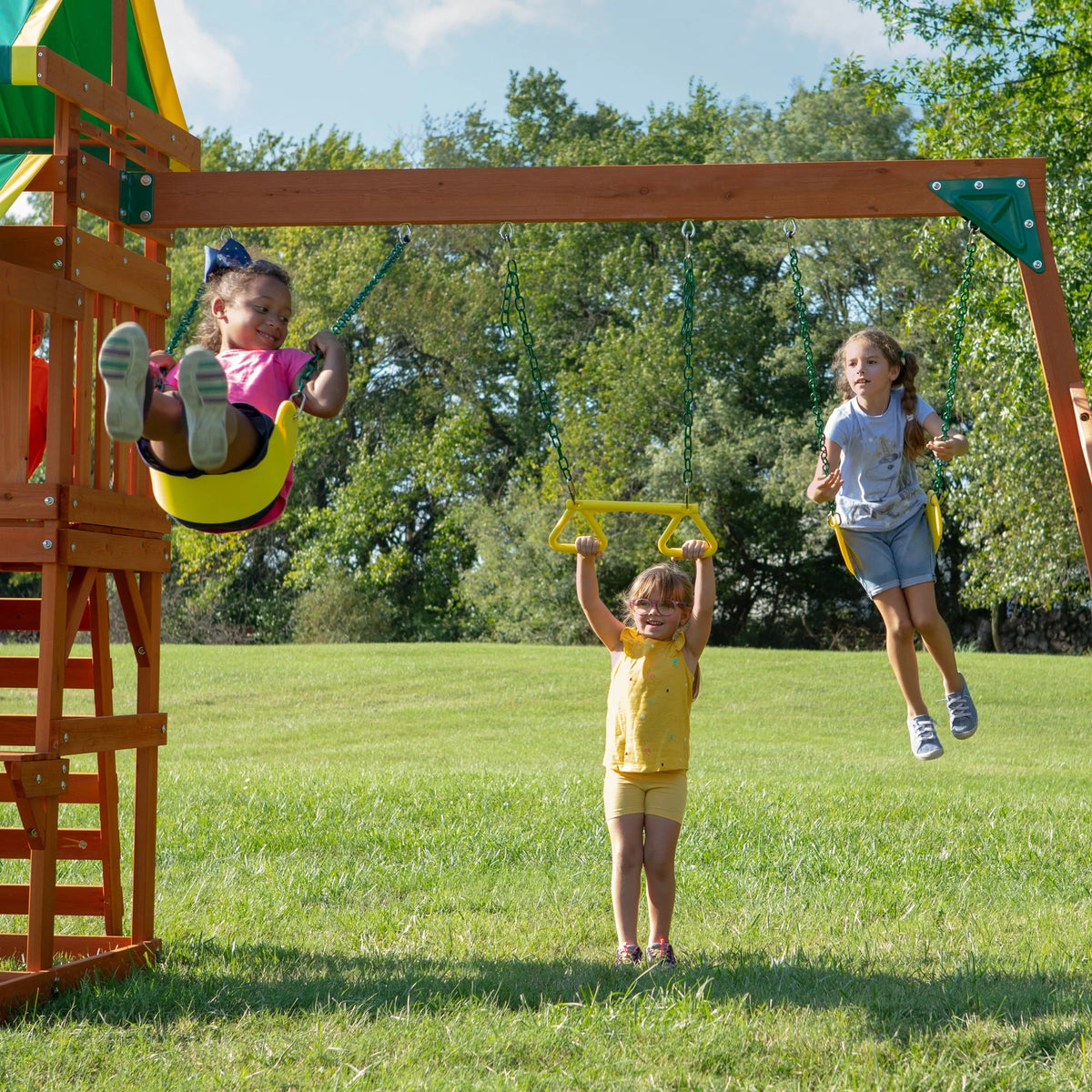 Cedar Wooden Swing Set H376564