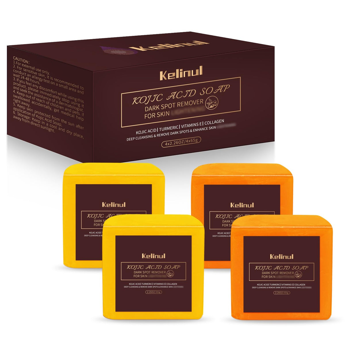 9 OZ 4 Bars Turmeric Soap U6736