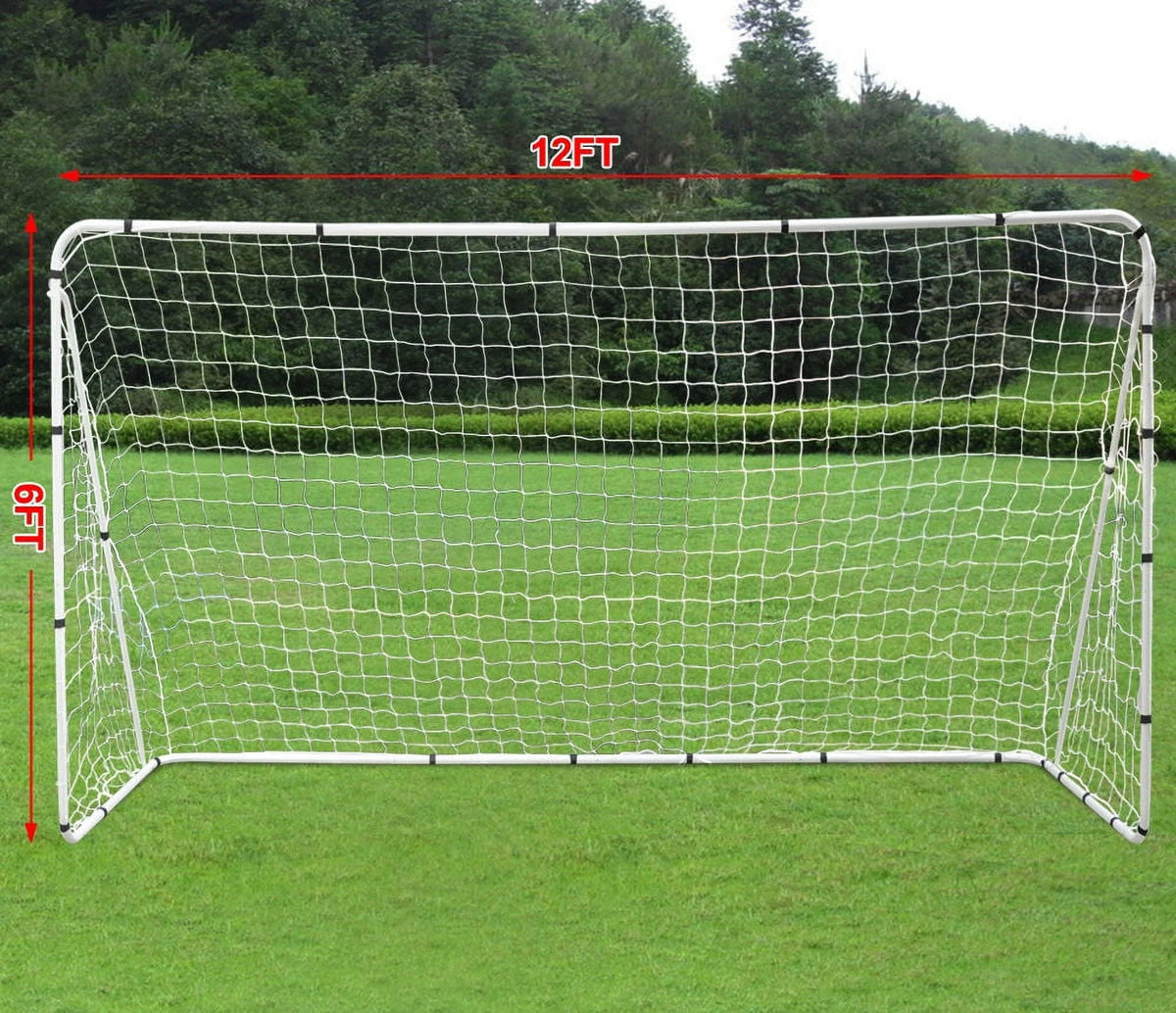 12 X 6 FT Portable Soccer Goal Net with Frame U20753