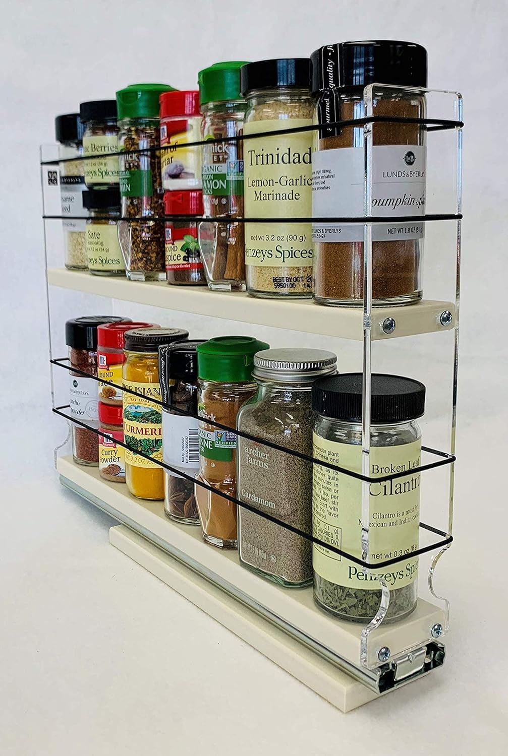 Spice Rack Narrow Space 12 Capacity Drawer Access Y4989