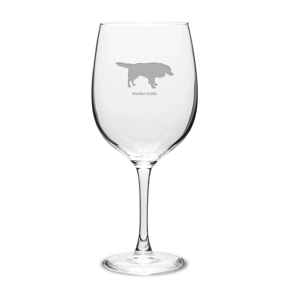 Border Collie 19 oz Red Wine Glass L284974