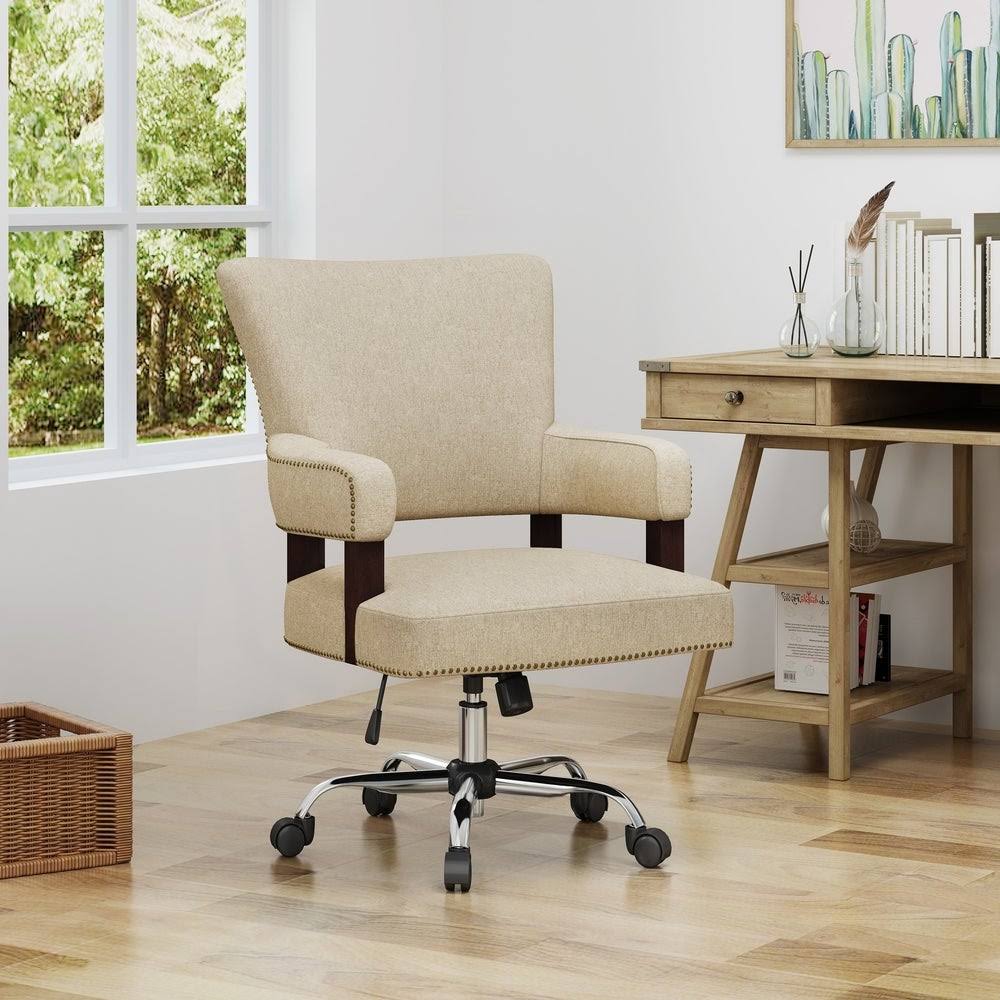 Navy Blue and Chrome Home Office Chair T115
