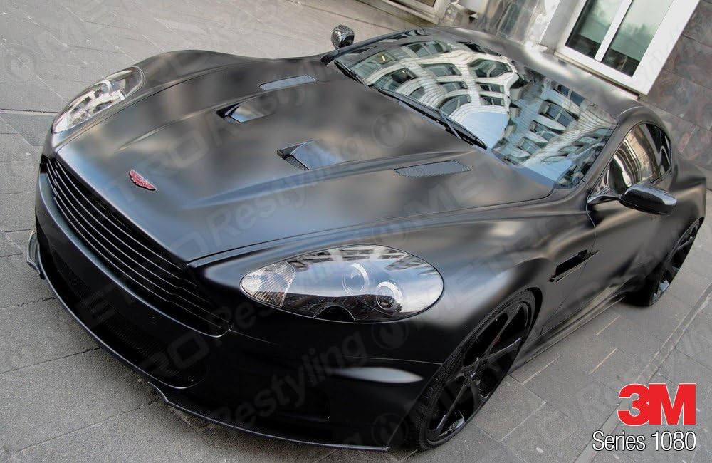 Satin Black 5ft x 6ft Car Wrap Vinyl Film Pack of 2 G989