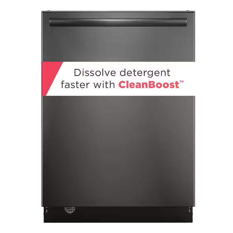Black Stainless Steel 24 in Built In Dishwasher O419219