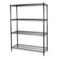 Black Wire Shelving Unit 4 Shelves L211671