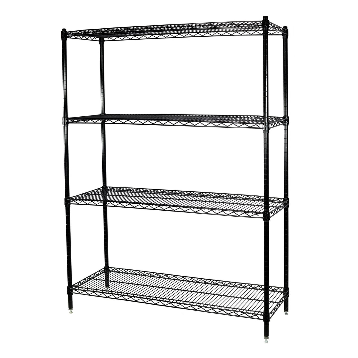 Black Wire Shelving Unit 4 Shelves L211671