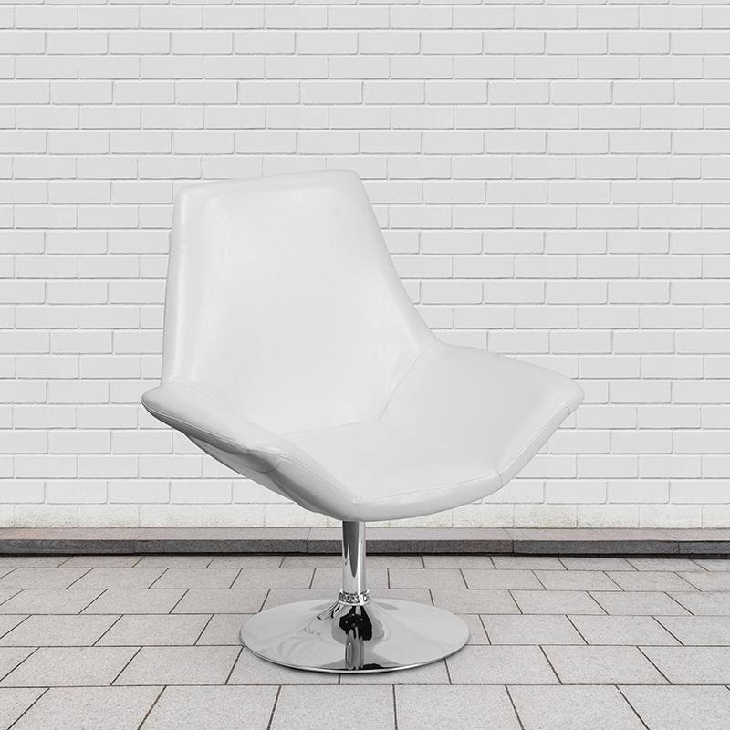 Black Leather Reception Chair A61462