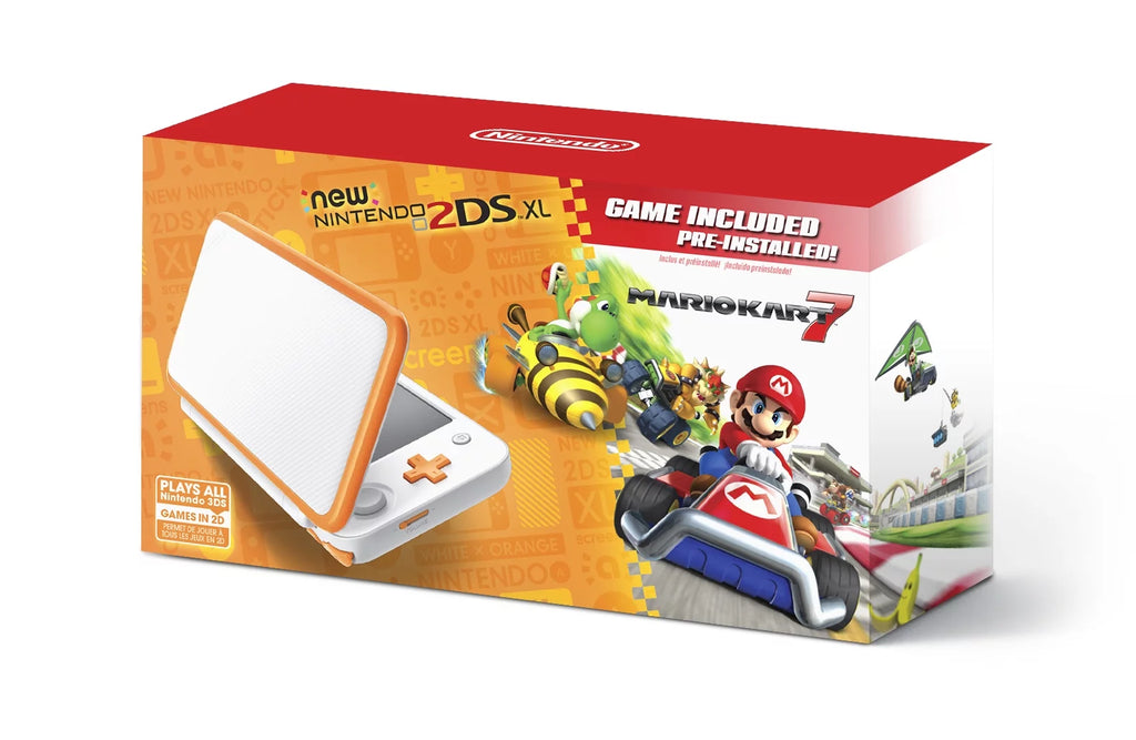 Orange & White 2DS XL System with Mario Kart 7 O5401