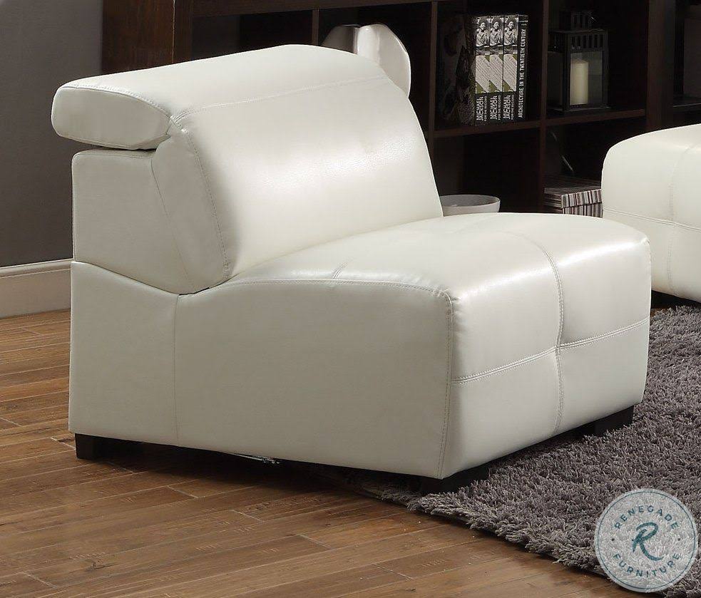 White Contemporary Sectional Sofa Z16563