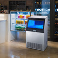 265lbs/24H Freestanding Ice Maker Cabinet Machine M7877