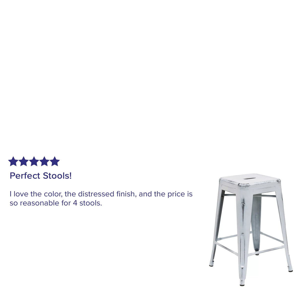 White Outdoor Bar Stool O8602