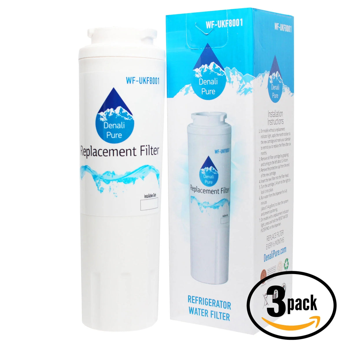 3-Pack Refrigerator Water Filter R178