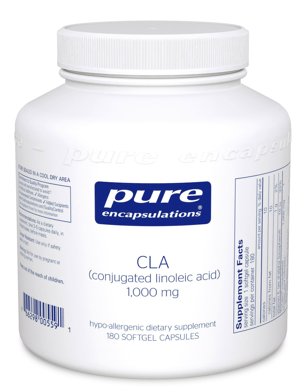 CLA 1000 mg 180 Capsules H943