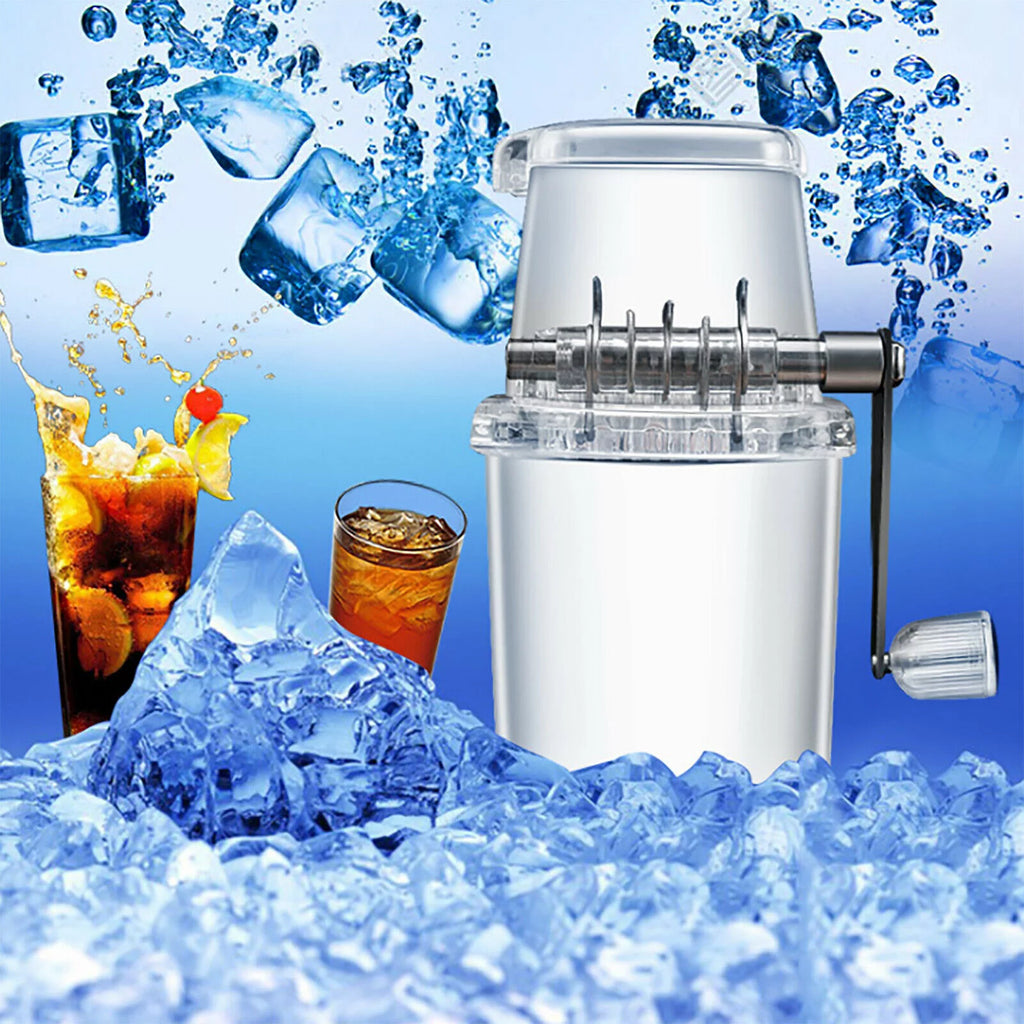 Manual Ice Crusher Shaver with 4 Rubber Ant-skid Knobs J1605