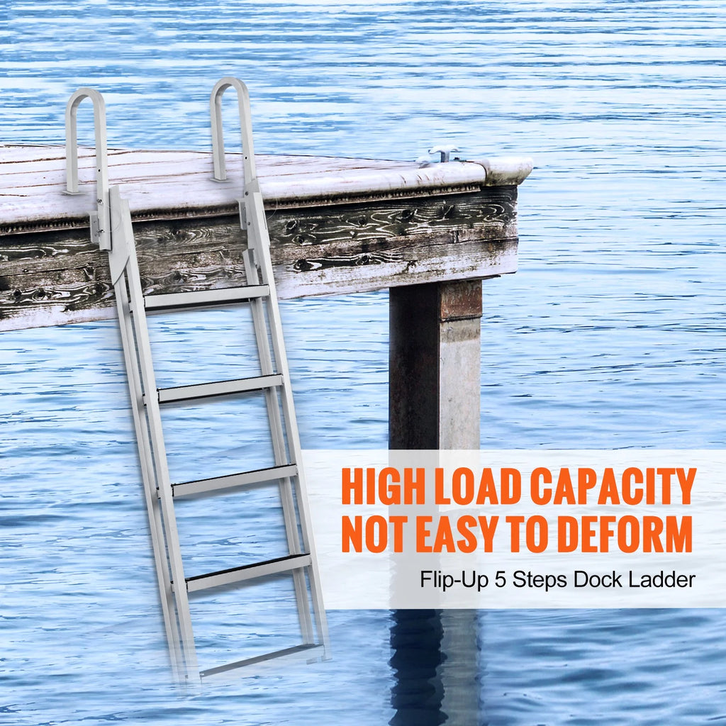Aluminum 5 Steps Boat Dock Ladder Y2770