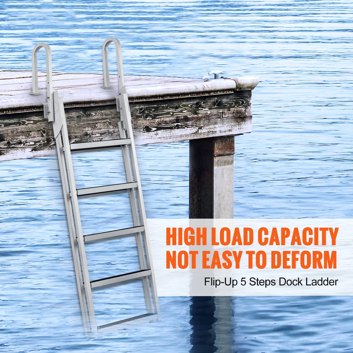 Aluminum 5 Steps Boat Dock Ladder Y2770