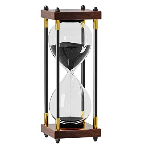 Black 60 Minute Wooden Sand Timer K179989