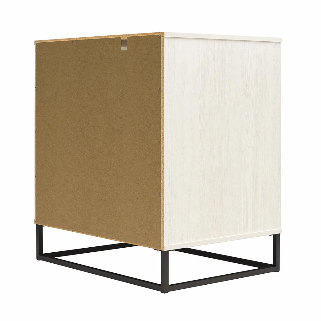Ivory Oak 2 Door Accent Cabinet Q83418