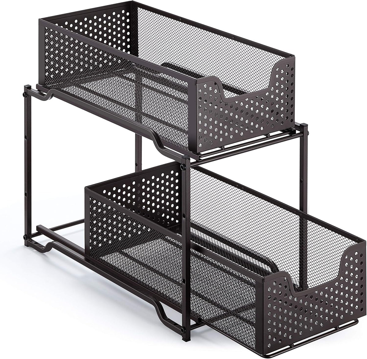 2-Tier Under Sink Cabinet Organizer with Sliding Drawer Q12730