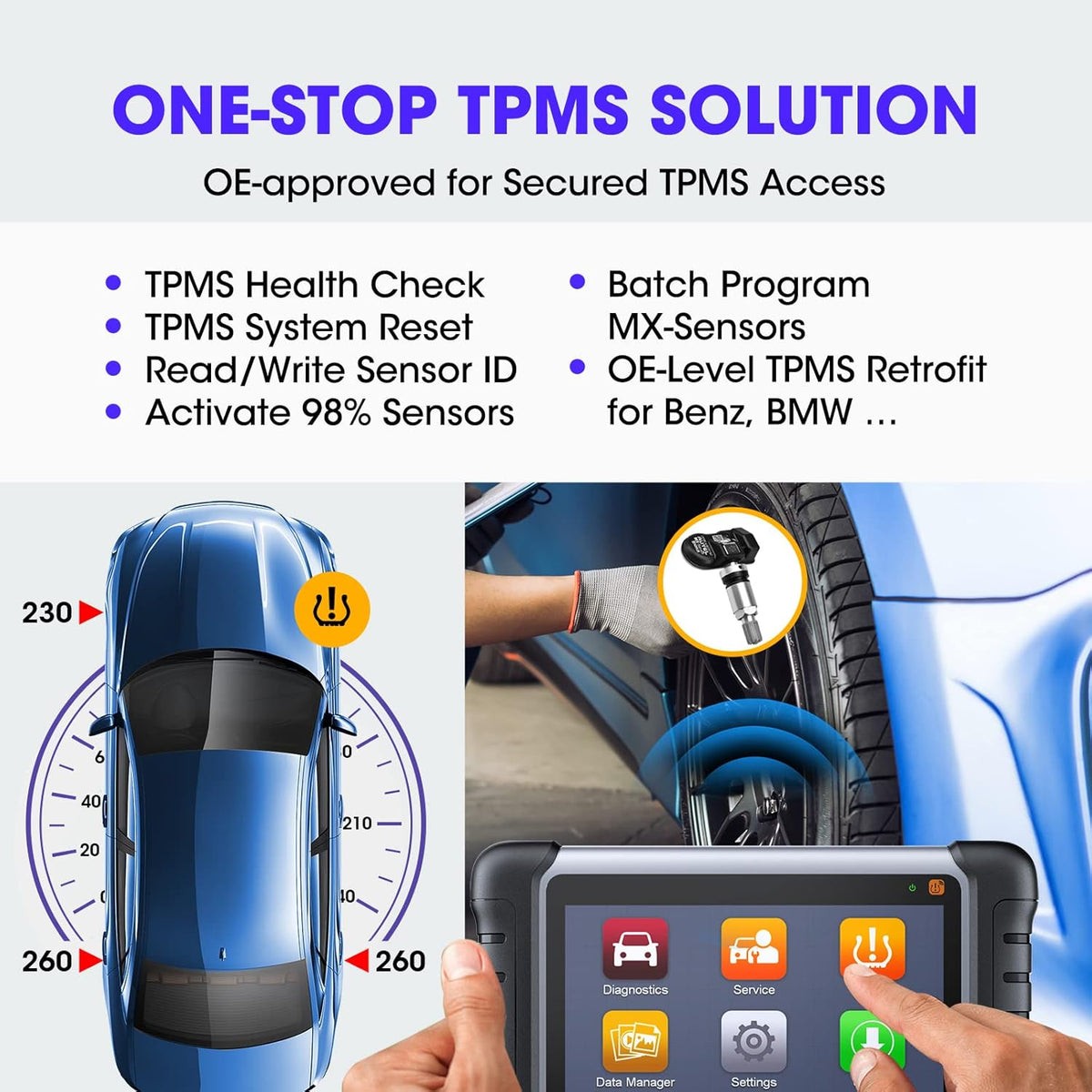 Car Scanner with ECU Coding and TPMS Features D47617