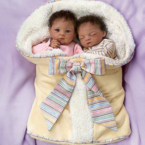 13-Inch Realistic Newborn African-American Baby Doll N8138