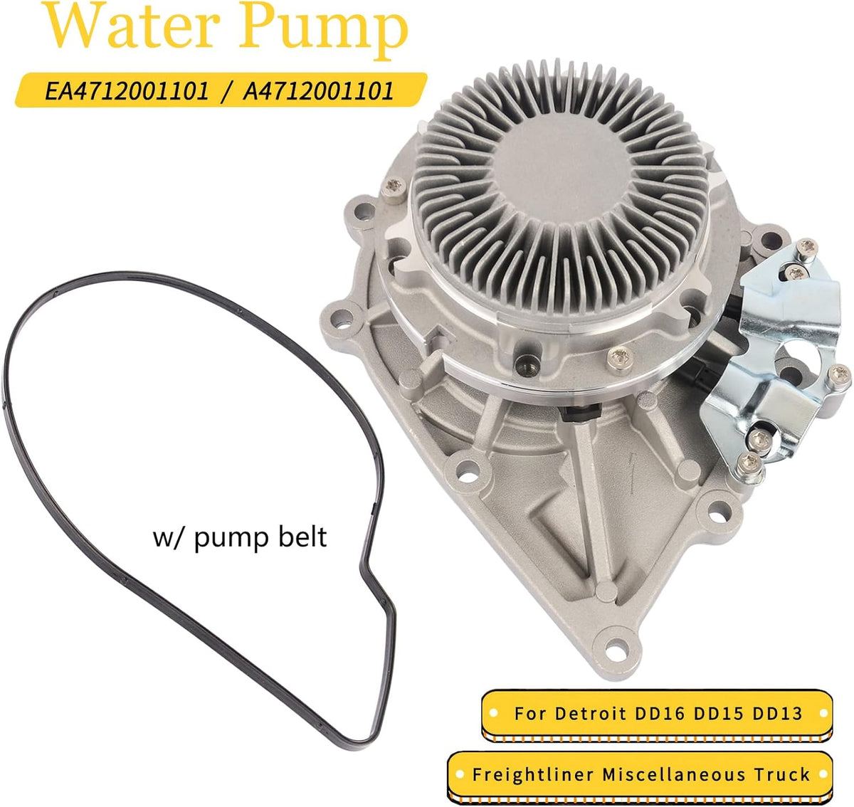 Engine Water Pump for Freightliner Cascadia 2008-2022 C32521