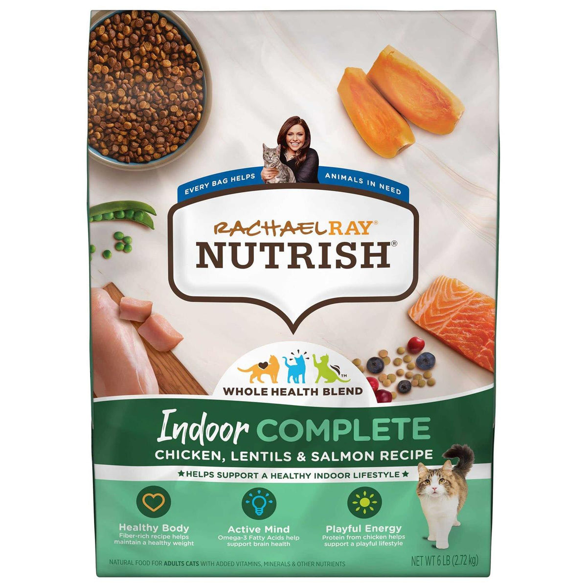 Chicken with Lentils & Salmon Dry Cat Food W414