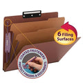Red Letter Size File Folder with 2 Dividers Z789949