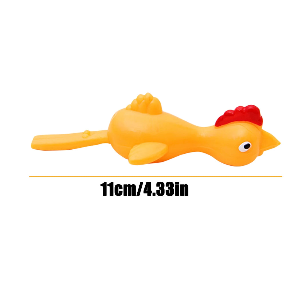 10 Pcs Rubber Chicken Prank Toy M13299