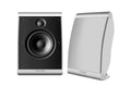 White Compact Speakers Pair I88217