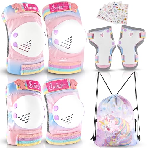 Pink Unicorn Knee and Elbow Pads Set R9140