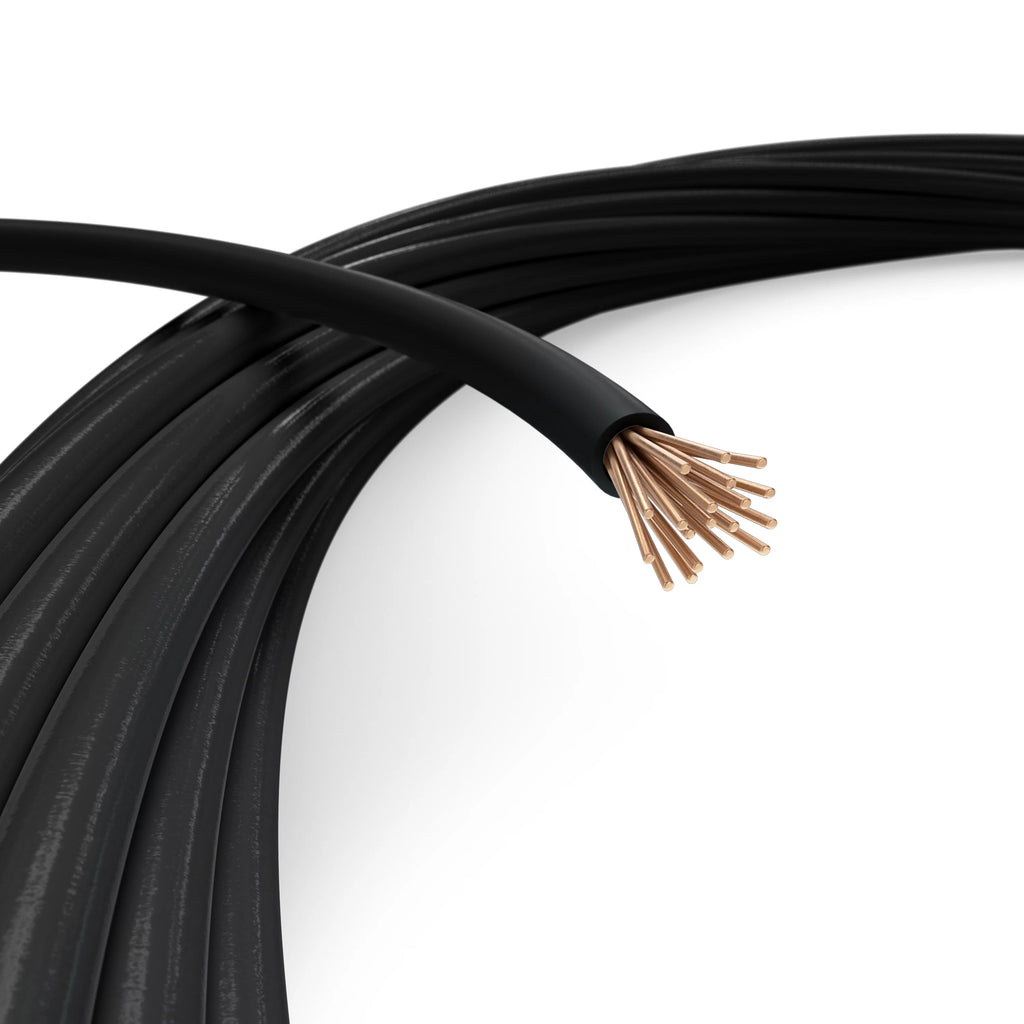 50 Feet Insulated Stranded Copper THHN THWN Wire 10 AWG Black O2037