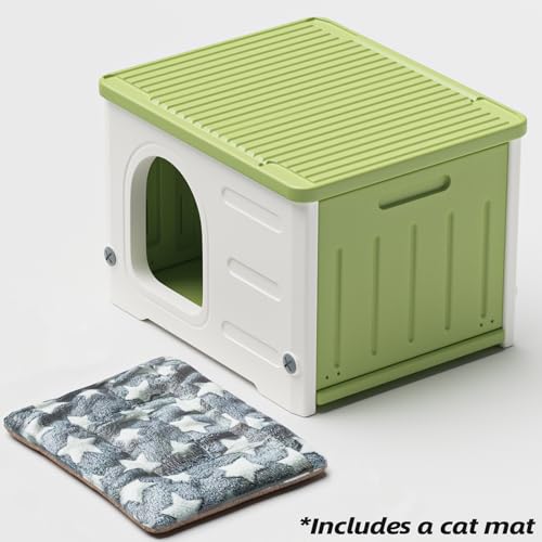 Plastic Cat House (Green) H576