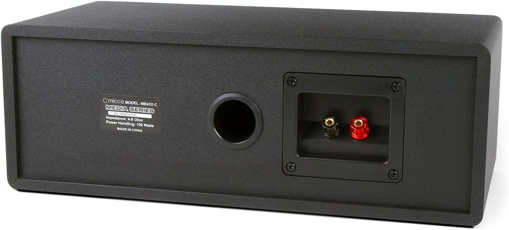 Center Channel Speaker, 2-Way, Black, Pack of 2 P7816