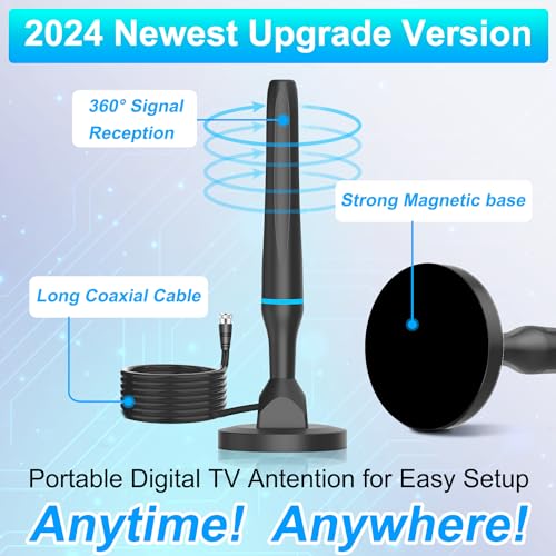 Digital HDTV Antenna Indoor Outdoor with Magnetic Base B892