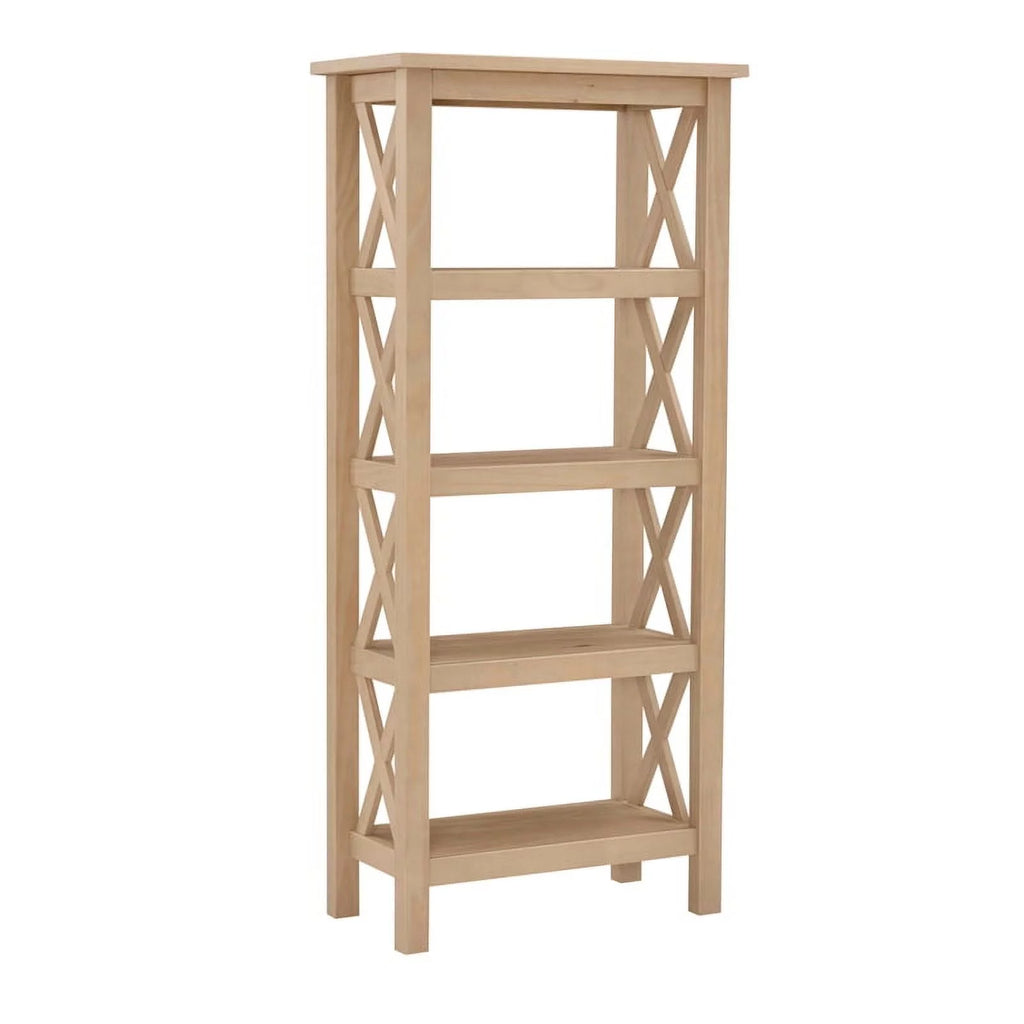 Driftwood Brown Pine Wood Bookcase H341