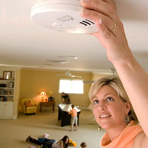 Battery Powered Combination Smoke and Carbon Monoxide Detector with Voice Alert M837