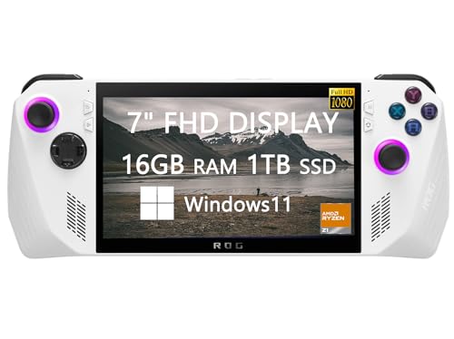 ROG Ally 120Hz Gaming Handheld 7 inch FHD Touchscreen Display AMD Ryzen Z1 Extreme Processor 16GB RAM 1TB SSD M107052