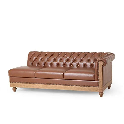 Cognac Brown Natural Sectional J800