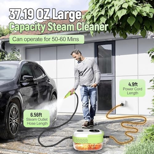 2500W Portable Handheld Steam Cleaner with 9 Pieces Accessories R949121