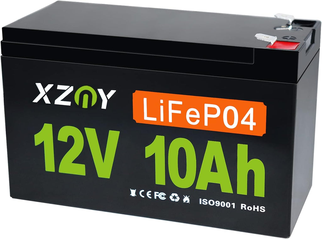 12V 10Ah LiFePO4 Battery with 10A BMS Z19129
