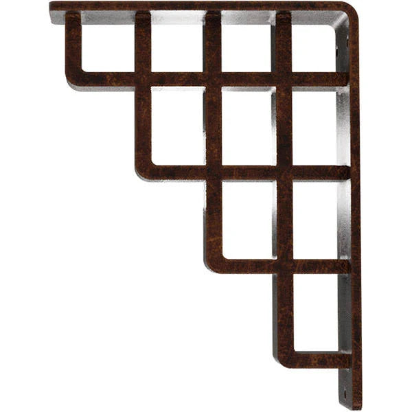 Antiqued Copper Wrought Iron Bracket L62407