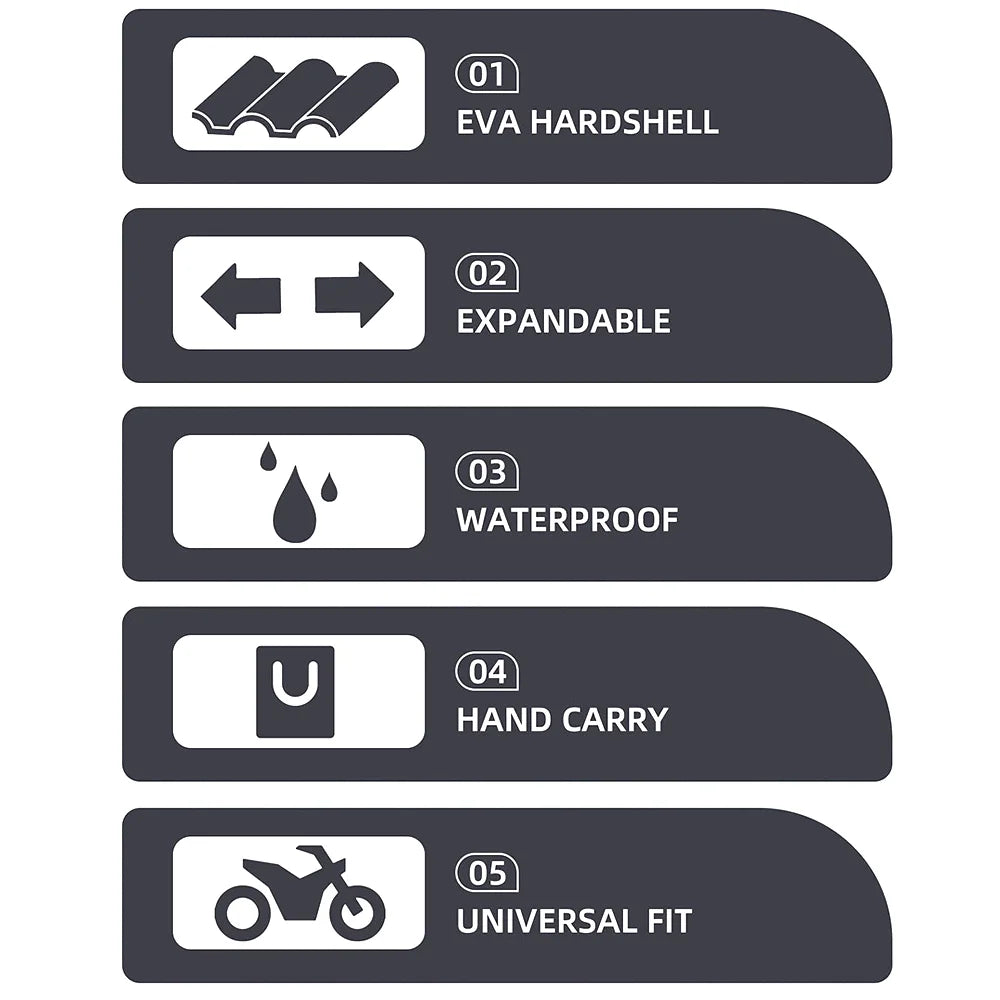 Expandable Motorcycle Rearseat Bag 23-35L X3613