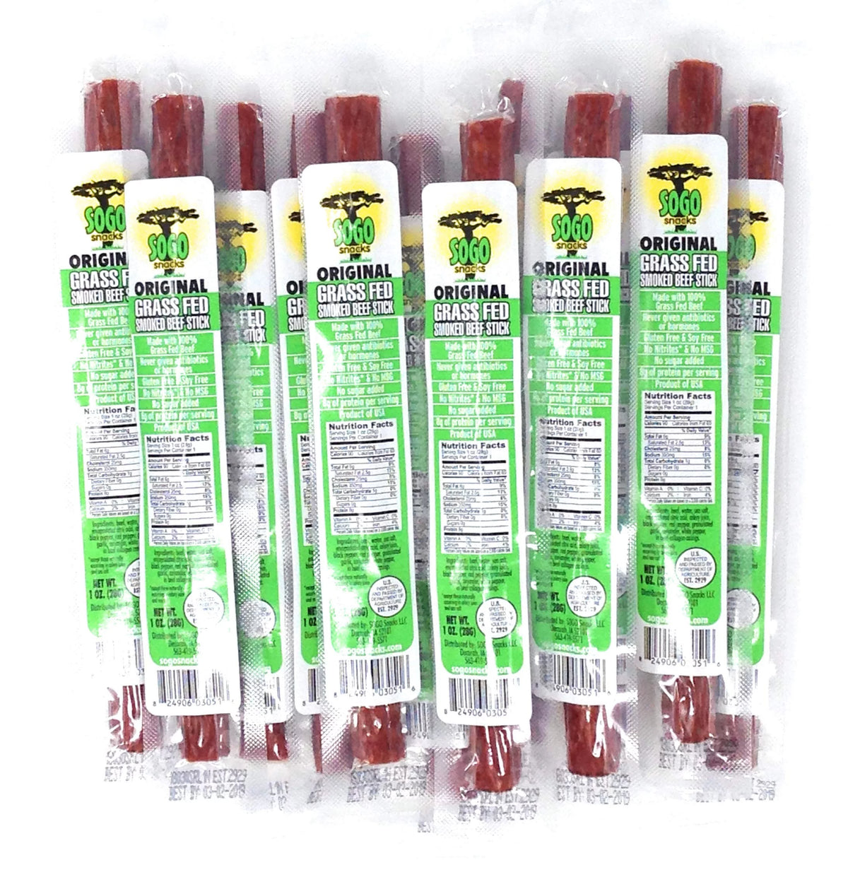 Beef Sticks No Sugar 24 Count 1 oz O16101