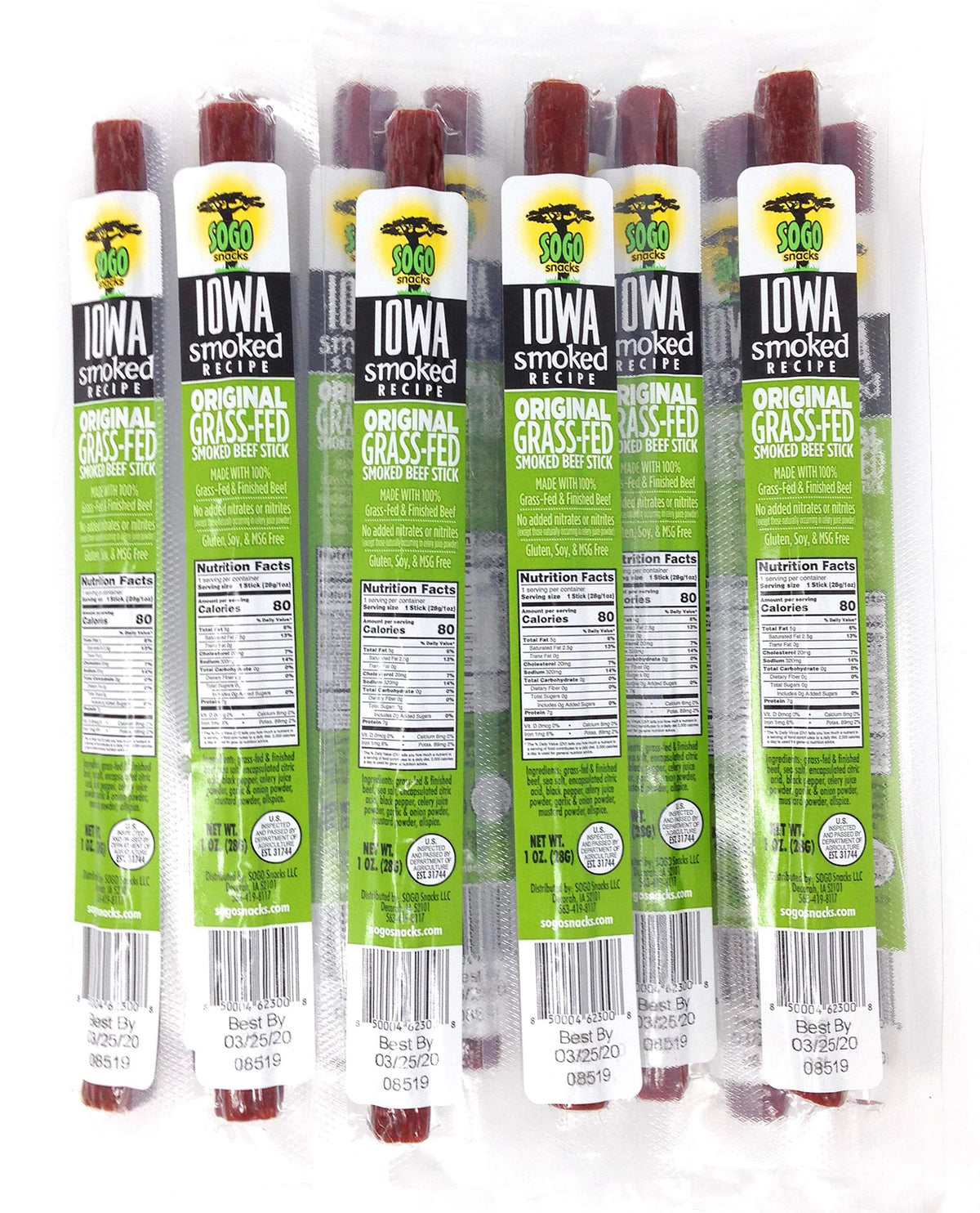 Beef Sticks No Sugar 24 Count 1 oz O16101