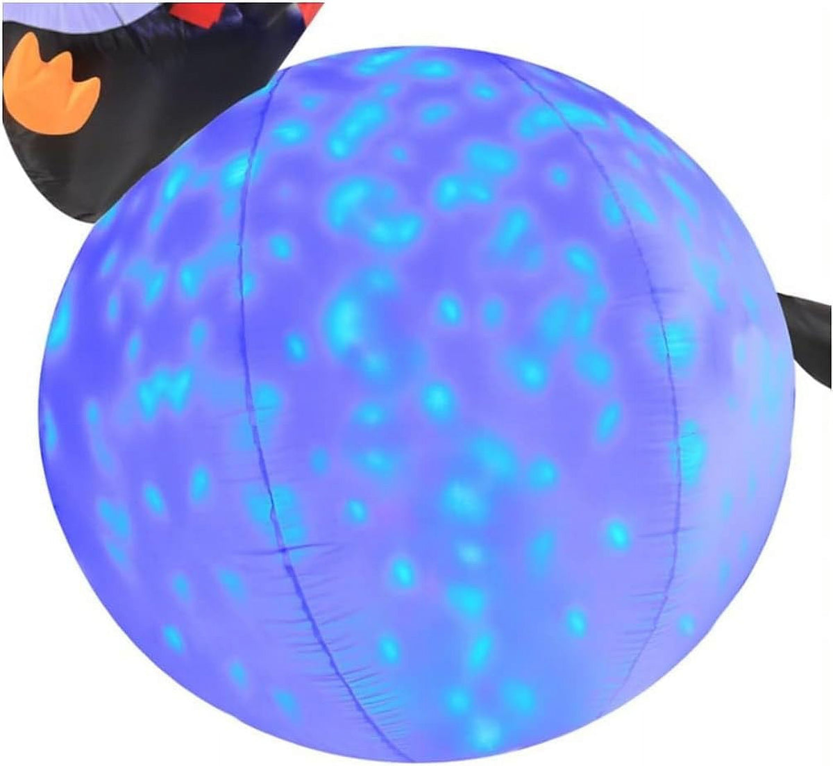 6 Foot Inflatable Penguins With Swirling Lights D31979