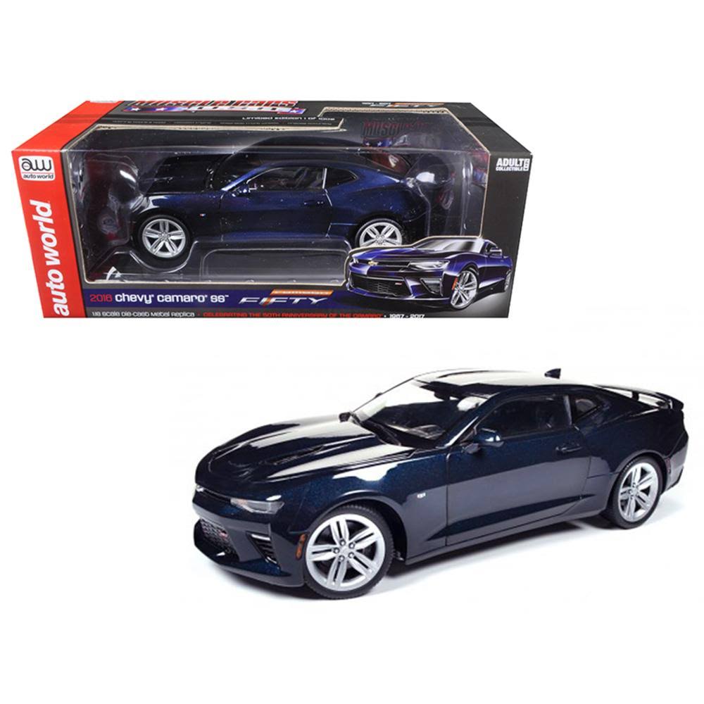 2016 Chevrolet Camaro SS Blue Velvet Metallic 1/18 Diecast Model B74963